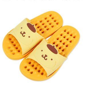Sanrio Licensed PomPompurin Yellow Aqua Adult Slipper Made In Korea